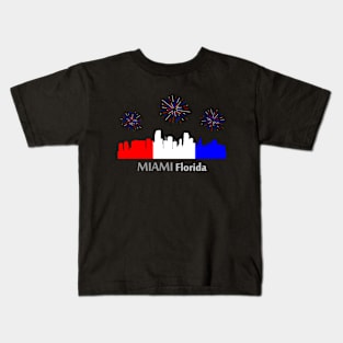 Miami: A Star-Spangled Spectacle Kids T-Shirt